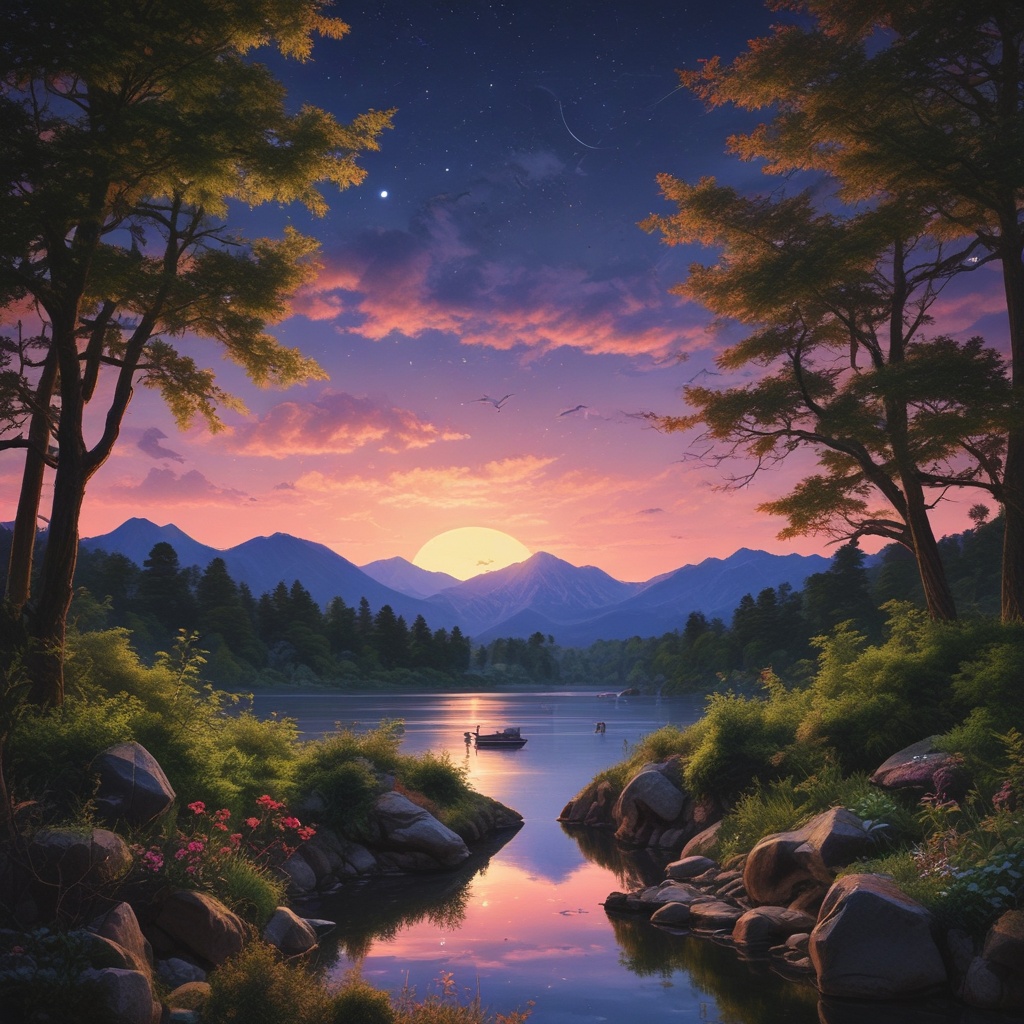 自然をイメージした背景